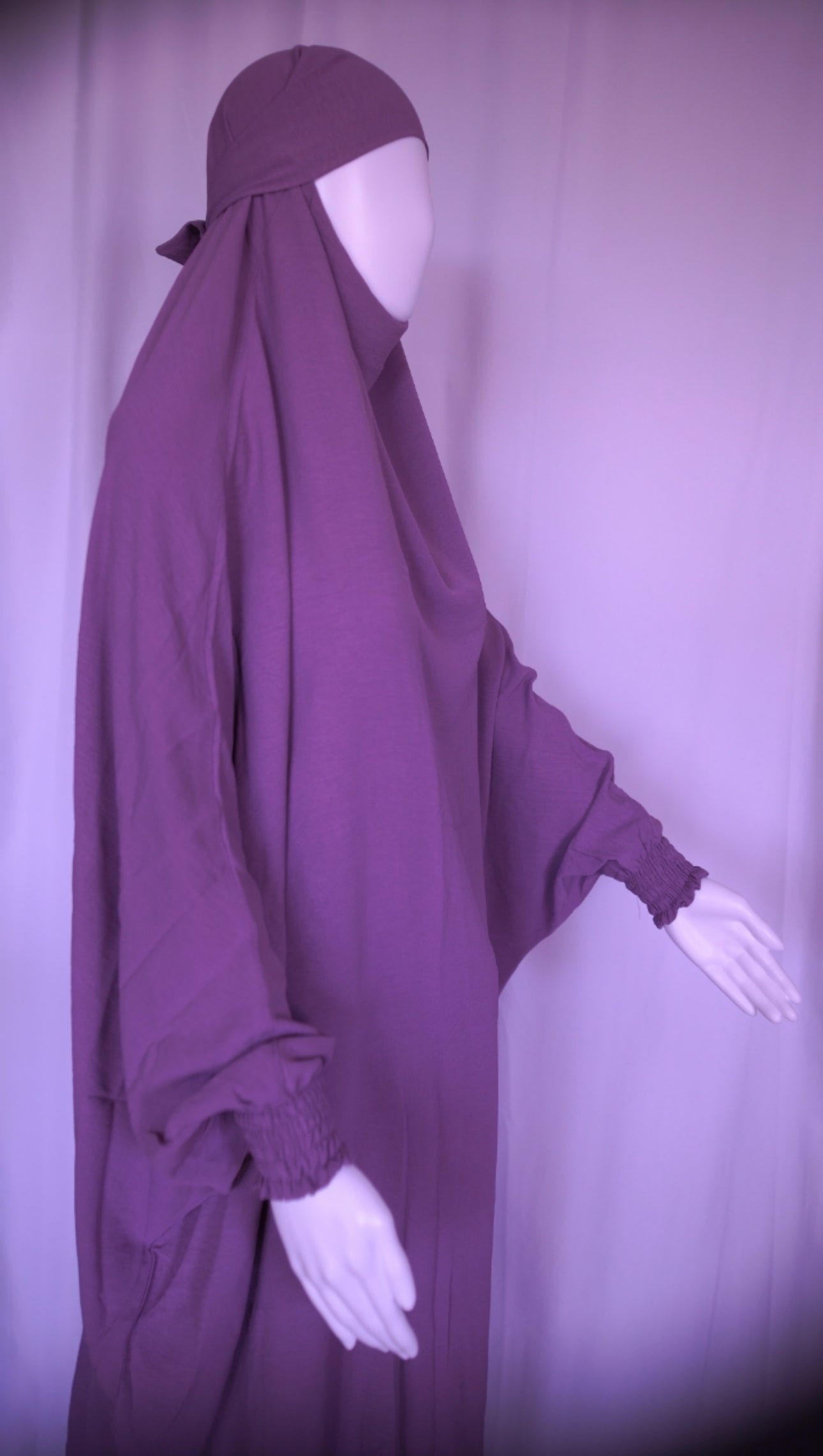 2-Piece Jilbab in Crinkle Crepe – One Size, 19 Stunning Colors