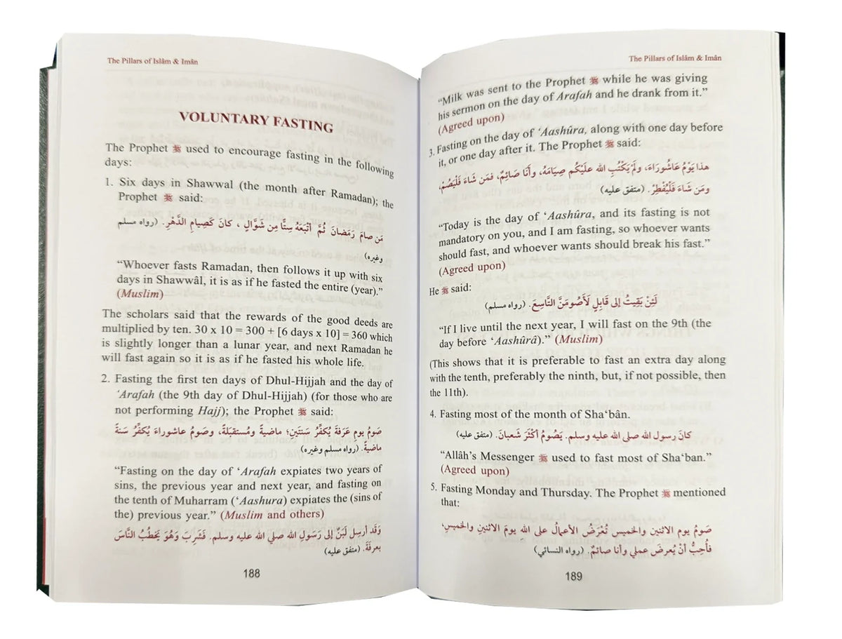 The Pillars of Islam & Iman – voluntary fasting chapter pages