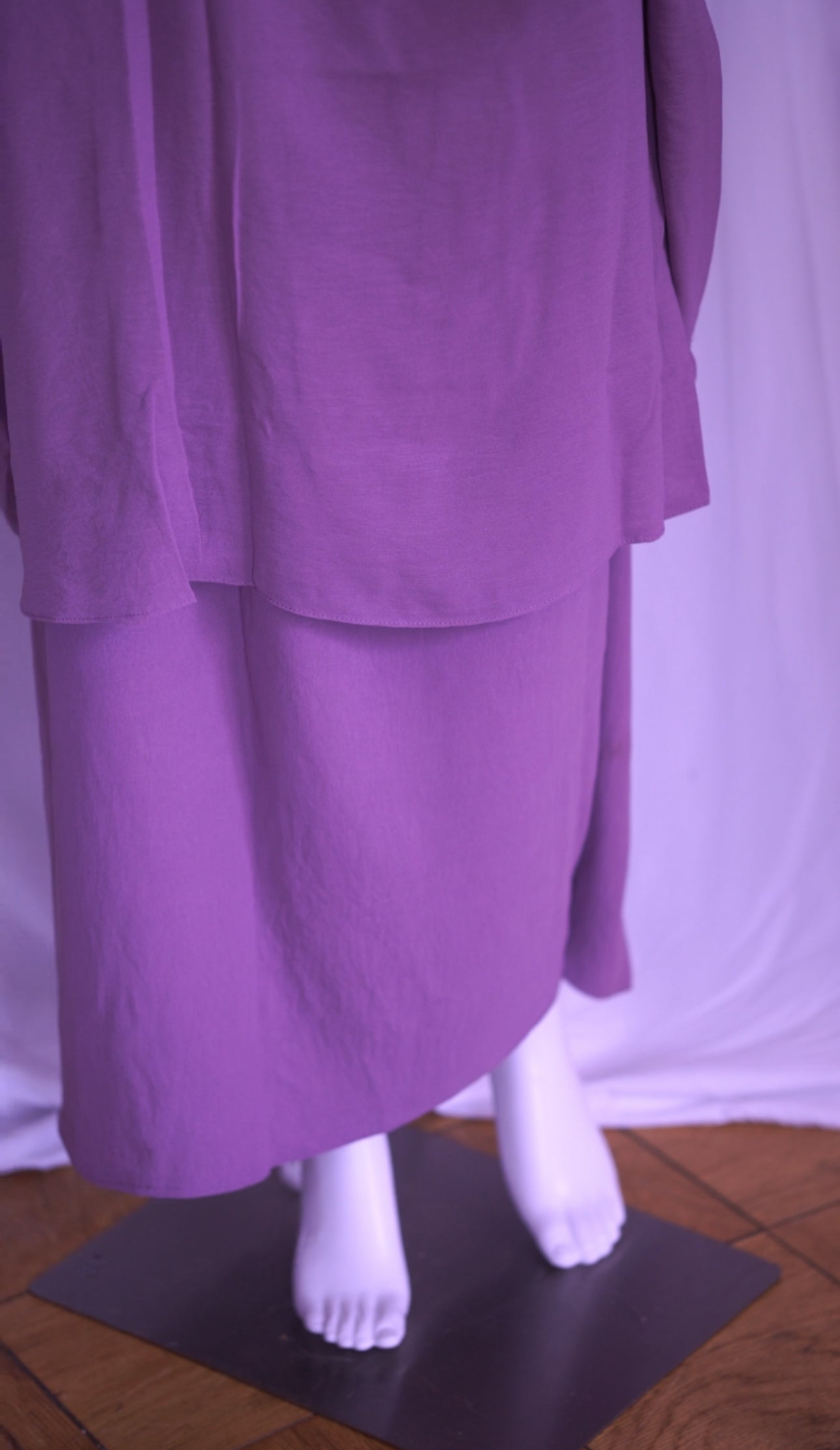 2-Piece Jilbab in Crinkle Crepe – One Size, 19 Stunning Colors