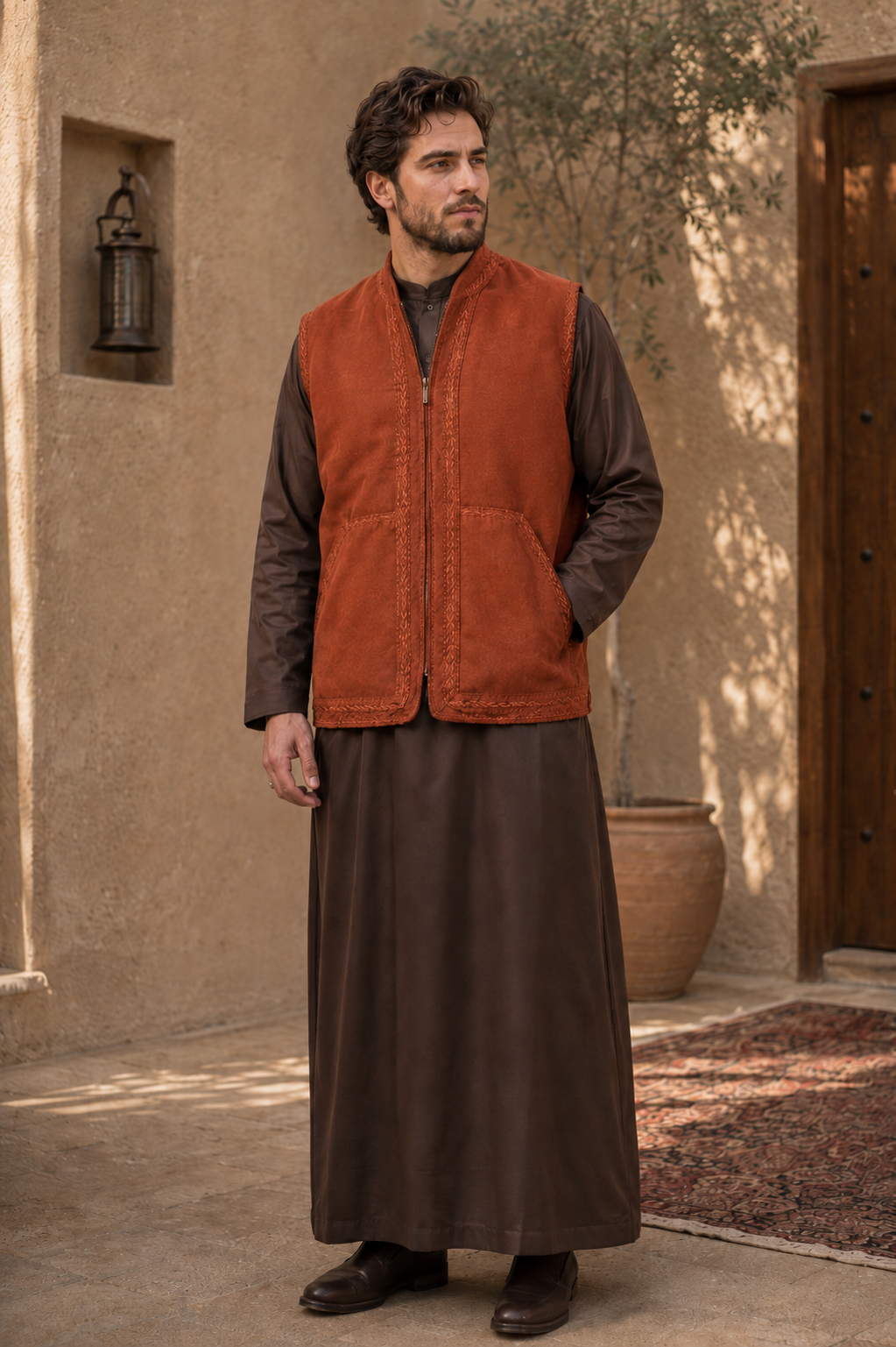 Moroccan Sadriya Vest – Wool Blend | Unisex