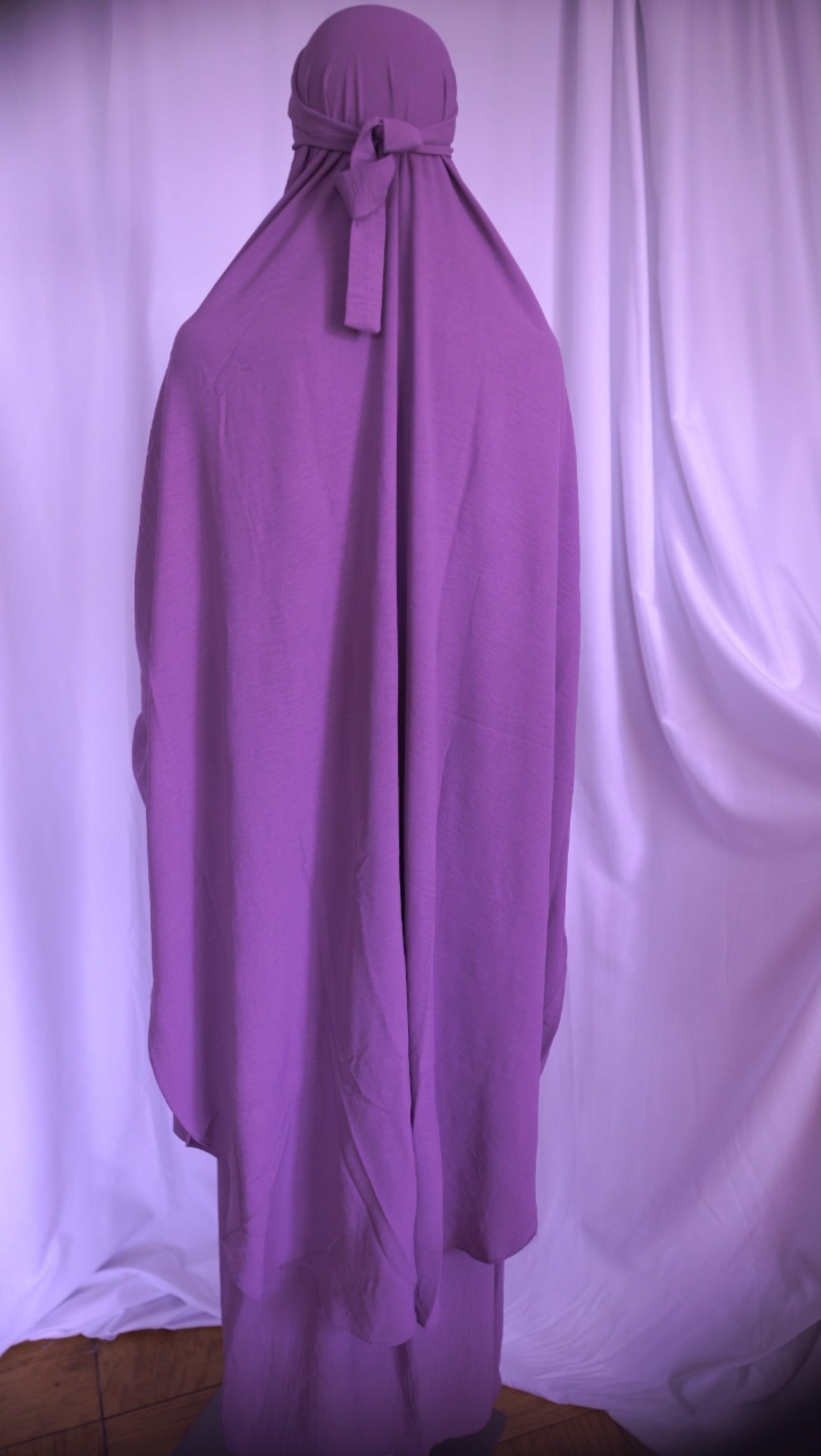 2-Piece Jilbab in Crinkle Crepe – One Size, 19 Stunning Colors