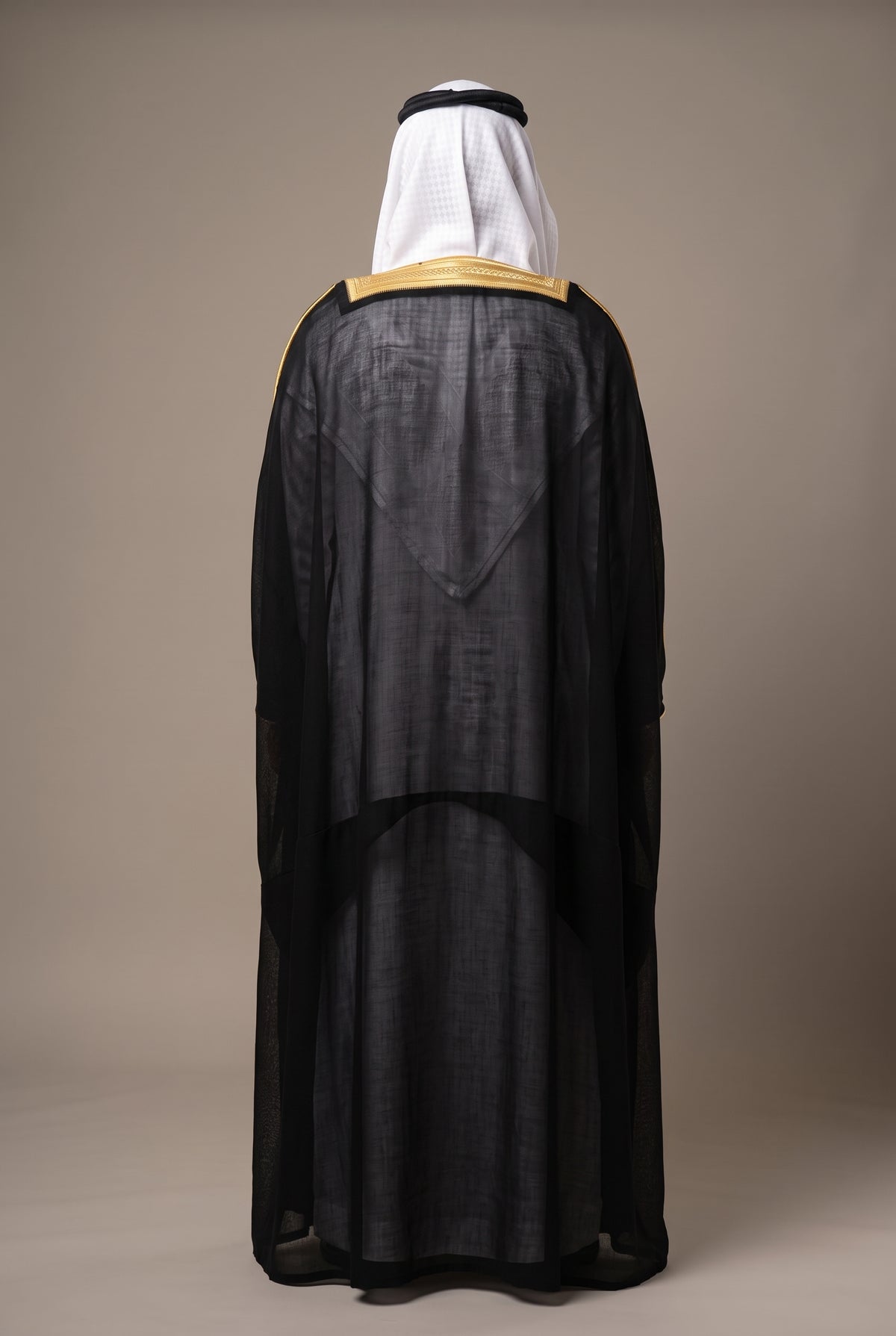 Bisht Cloak with Gold Embroidery for Men– Full Sleeve Arabic Thobe Robe | 5 Colors