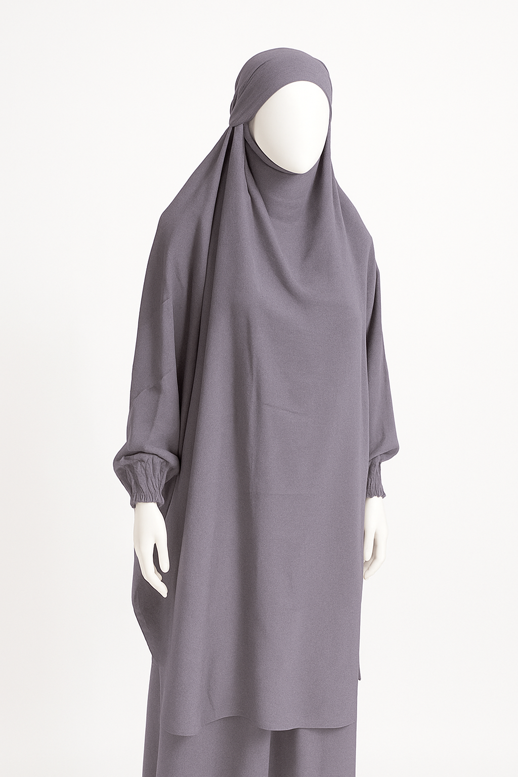 2-Piece Jilbab in Crinkle Crepe – One Size, 19 Stunning Colors