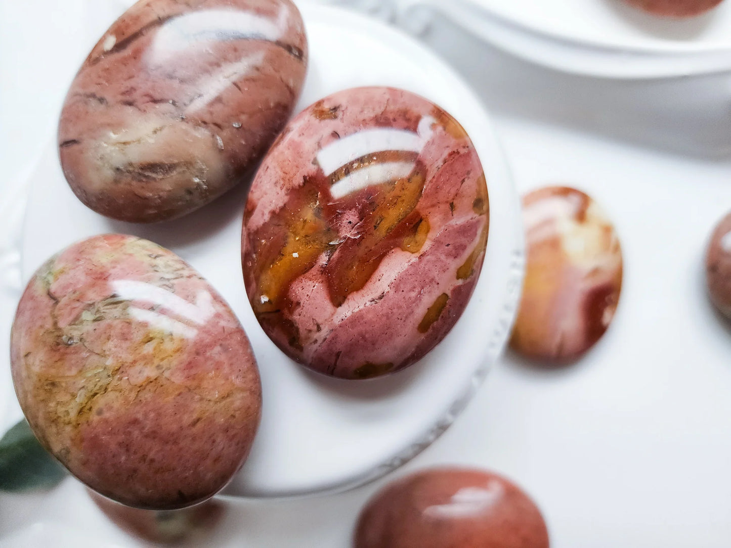 The Explorer’s Misbaha: Natural Pink Web Jasper - 33 Beads, 10mm