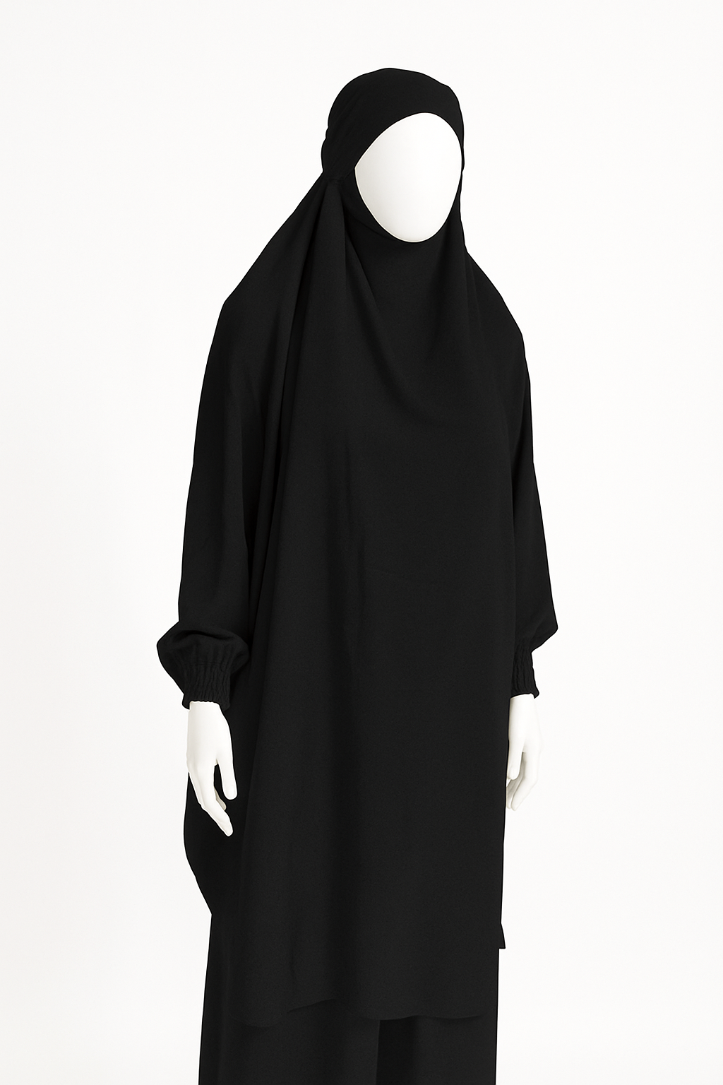 2-Piece Jilbab in Crinkle Crepe – One Size, 19 Stunning Colors