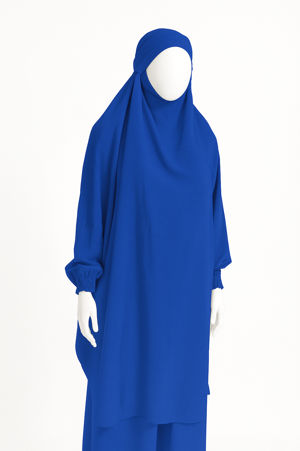 2-Piece Jilbab in Crinkle Crepe – One Size, 19 Stunning Colors