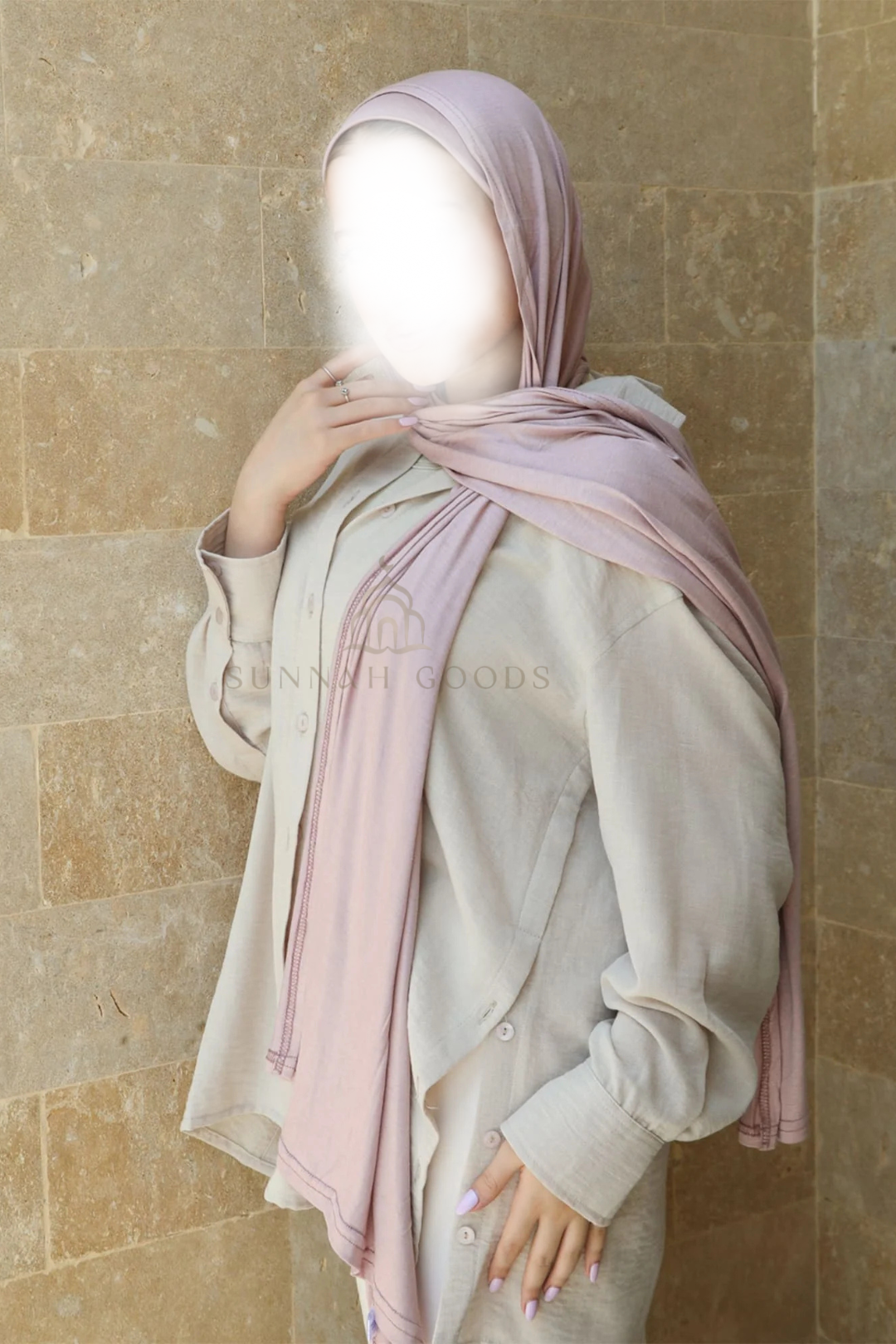 blush jersey hijab