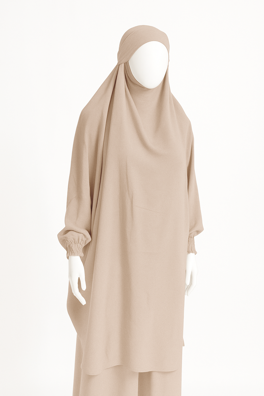 2-Piece Jilbab in Crinkle Crepe – One Size, 19 Stunning Colors