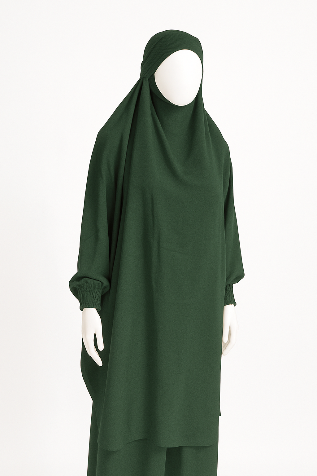 2-Piece Jilbab in Crinkle Crepe – One Size, 19 Stunning Colors