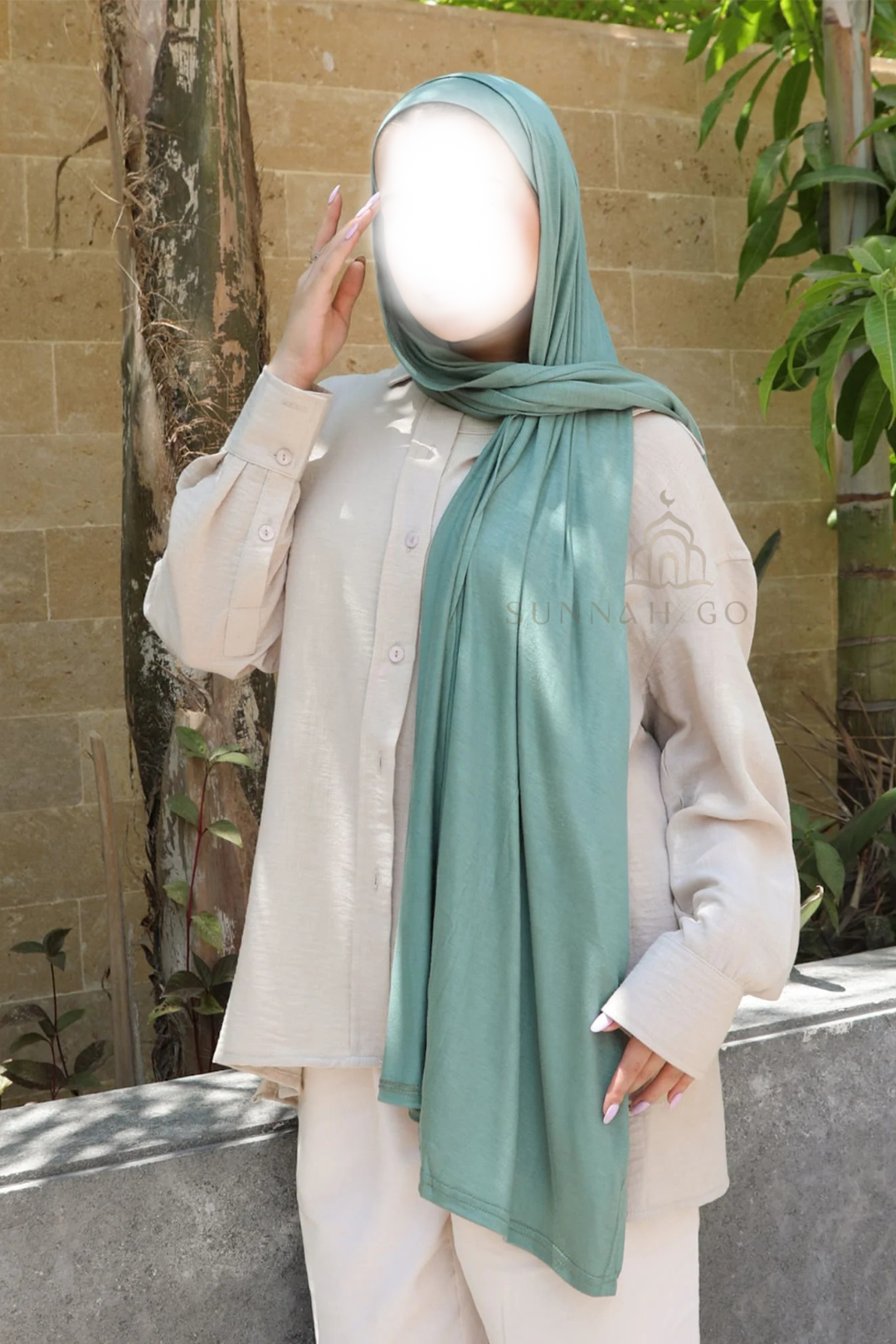 mint jersey hijab