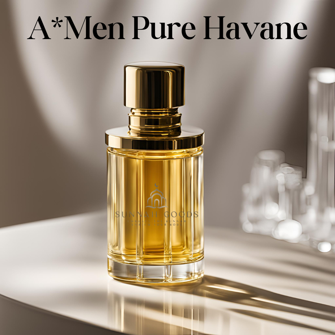 Sunnah Goods' impression of Mugler A*men Pure Havane, a sweet and tobacco-infused fragrance oil.