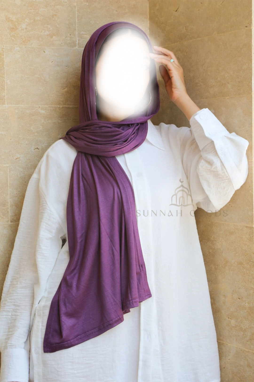 purpule jersey hijab