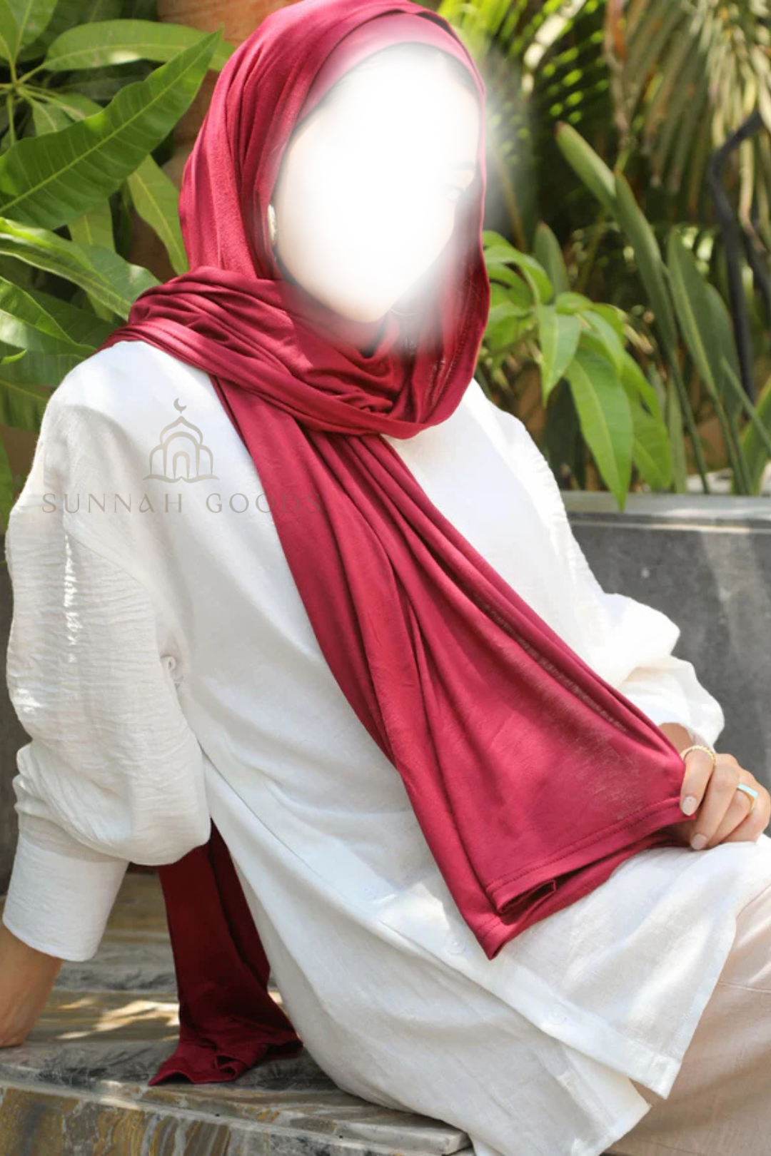 red jersey hijab