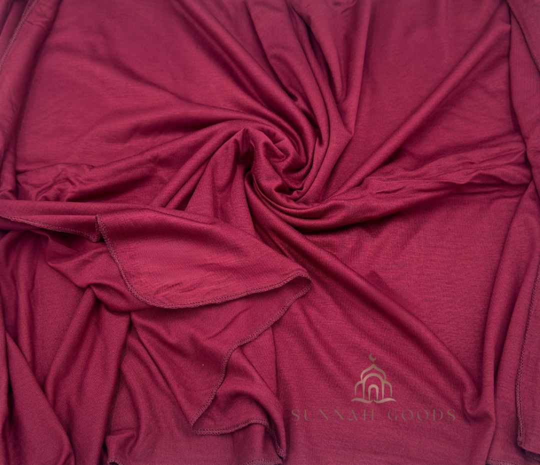 rose red jersey hijab