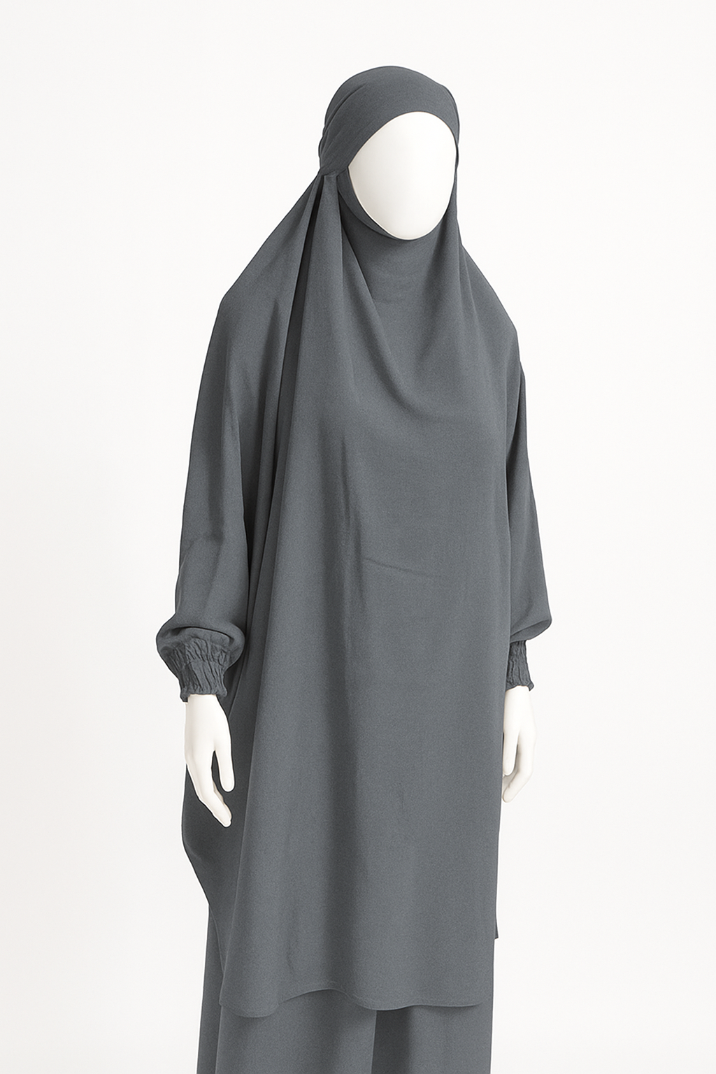 2-Piece Jilbab in Crinkle Crepe – One Size, 19 Stunning Colors