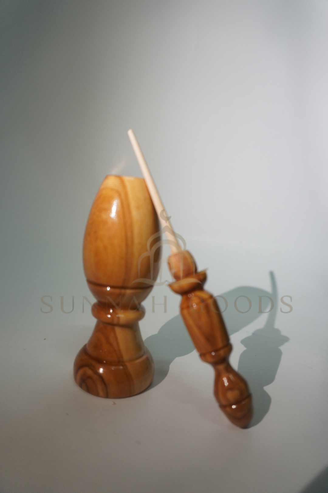 Kohl Container - Olive Wood