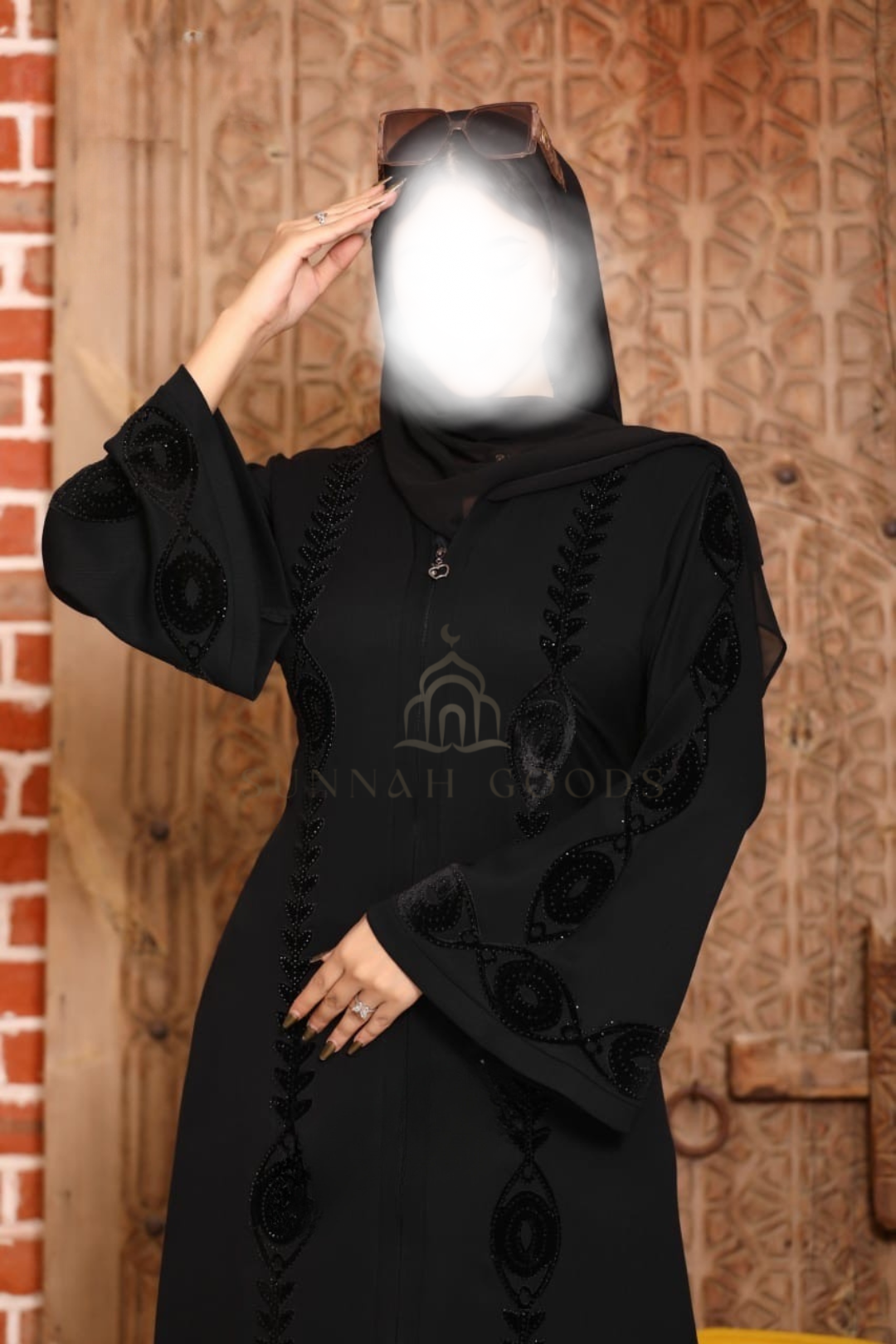 Black Abaya - Elegant Zip Up