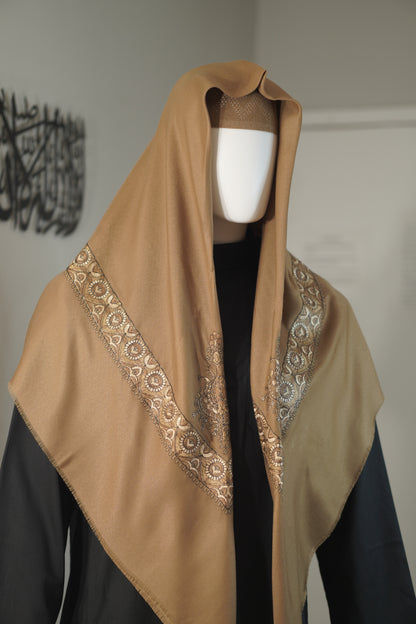 Premium Shemagh | Embroided | Lightweight | 50 x 50 in