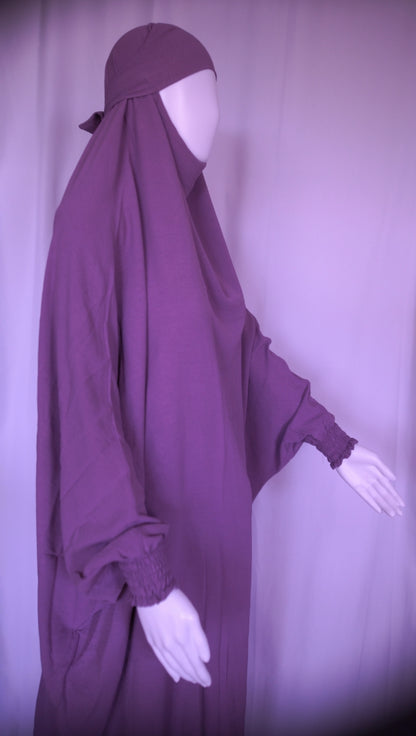 2-Piece Jilbab in Crinkle Crepe – One Size, 19 Stunning Colors