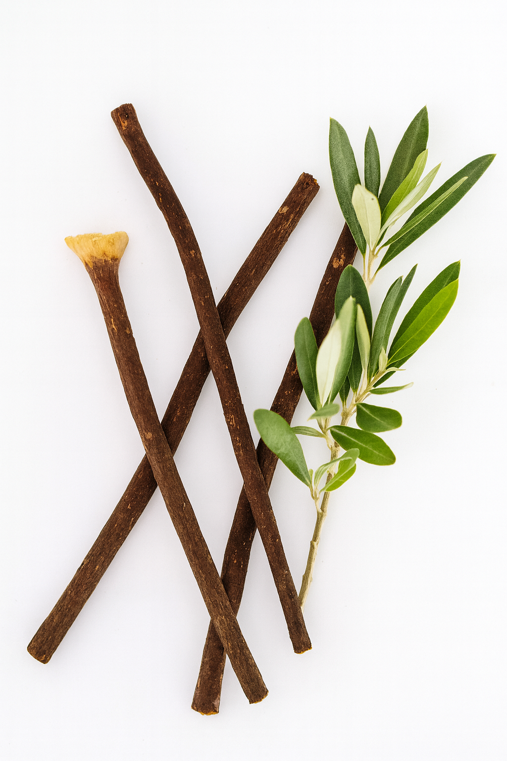 Sunnah Goods Zaitoon Miswak Box – 2 Olive Tree Miswaks + Holder