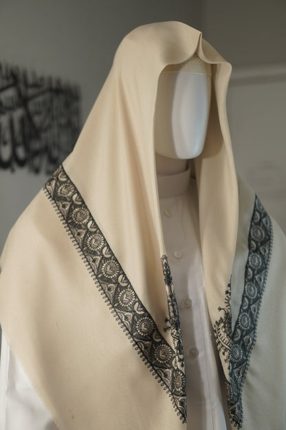 Premium Shemagh | Embroided | Lightweight | 50 x 50 in