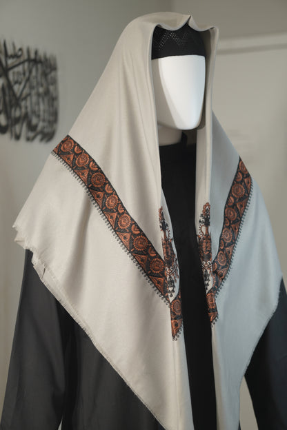 Premium Shemagh | Embroided | Lightweight | 50 x 50 in