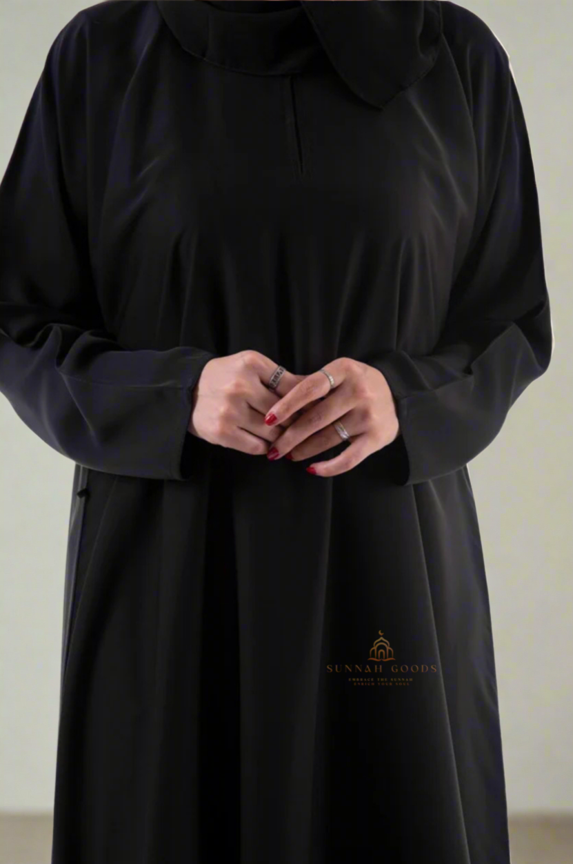 Black Plain Abaya – High-Quality, Modest & Elegant Islamic Wear for Everyday & Special Occasions