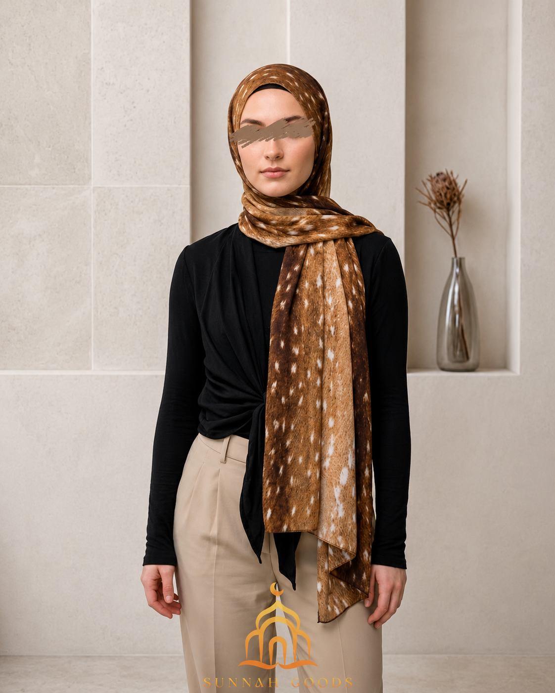 Animal Print Kuwaiti Cotton Hijab Collection – 200x75cm