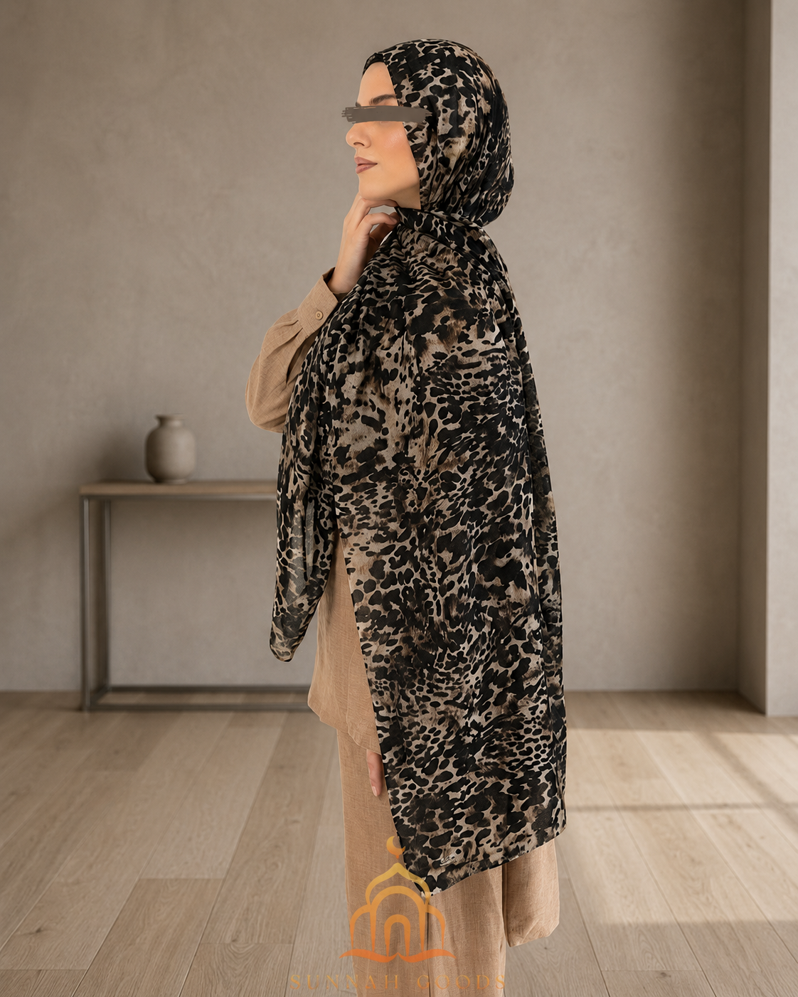 Animal Print Kuwaiti Cotton Hijab Collection – 200x75cm