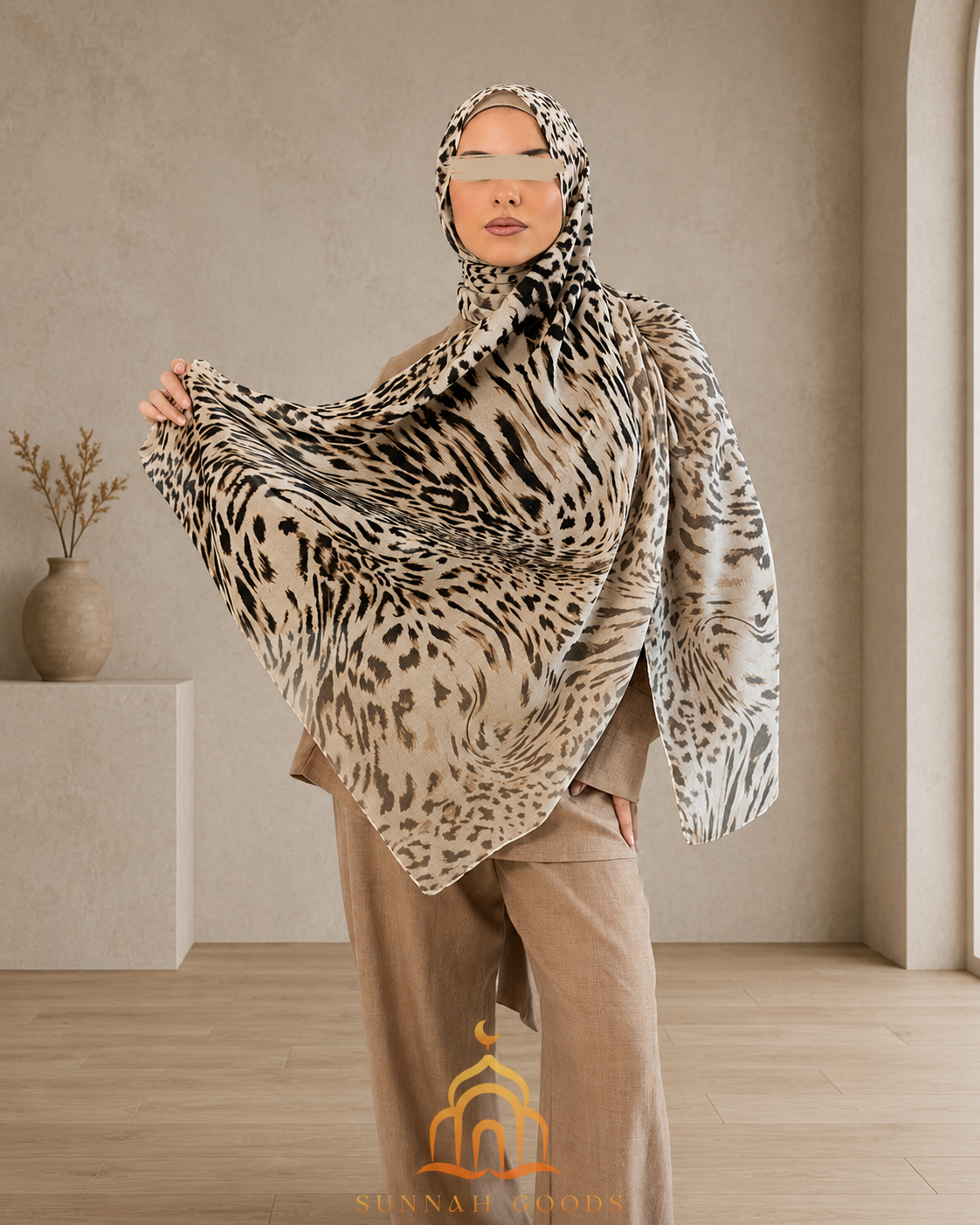 Animal Print Kuwaiti Cotton Hijab Collection – 200x75cm