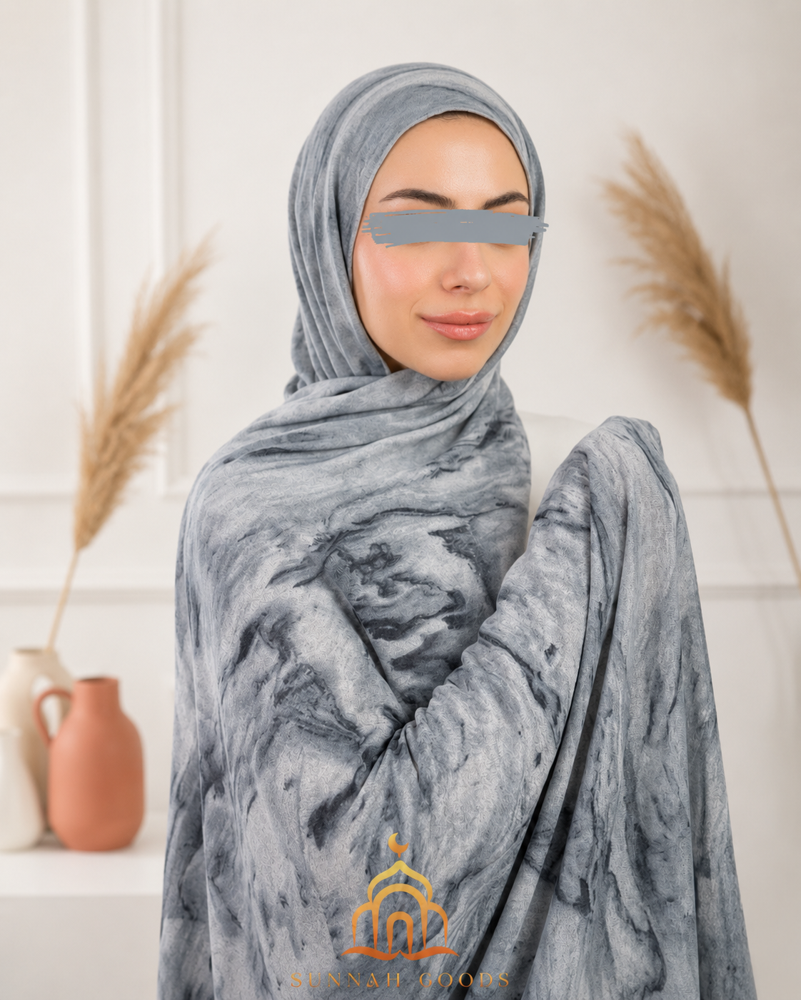 Digital Print Pastel Kuwaiti Cotton Hijab Collection  – 200x75cm