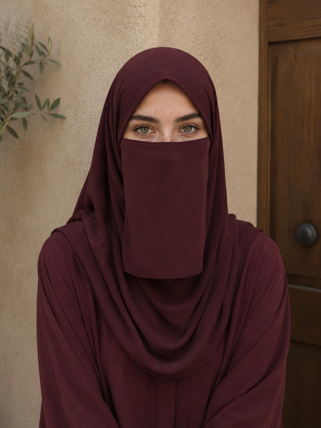 Half Niqab Super Breathable Veil - Medium