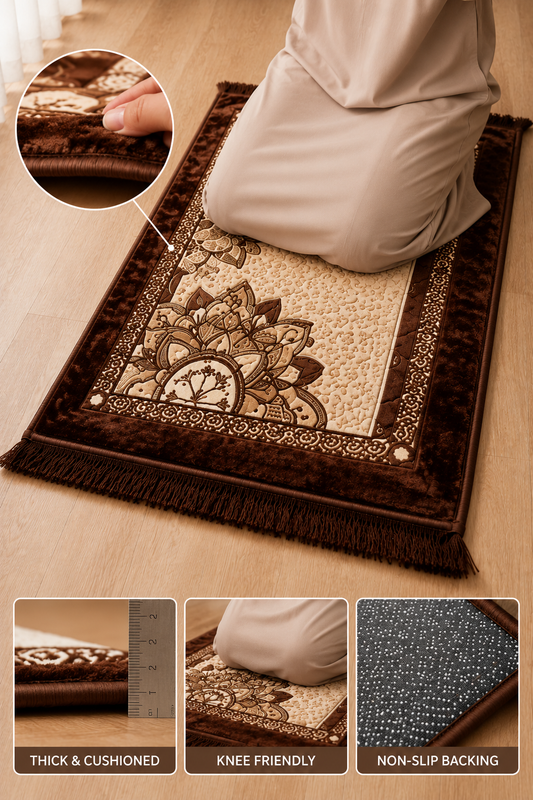 Knee Support Velvet Prayer Mat