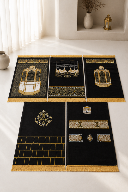 Lightweight Turkish Prayer Mat - Makkah Edition