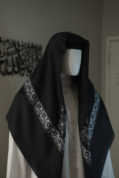 Premium Shemagh | Embroided | Lightweight | 50 x 50 in