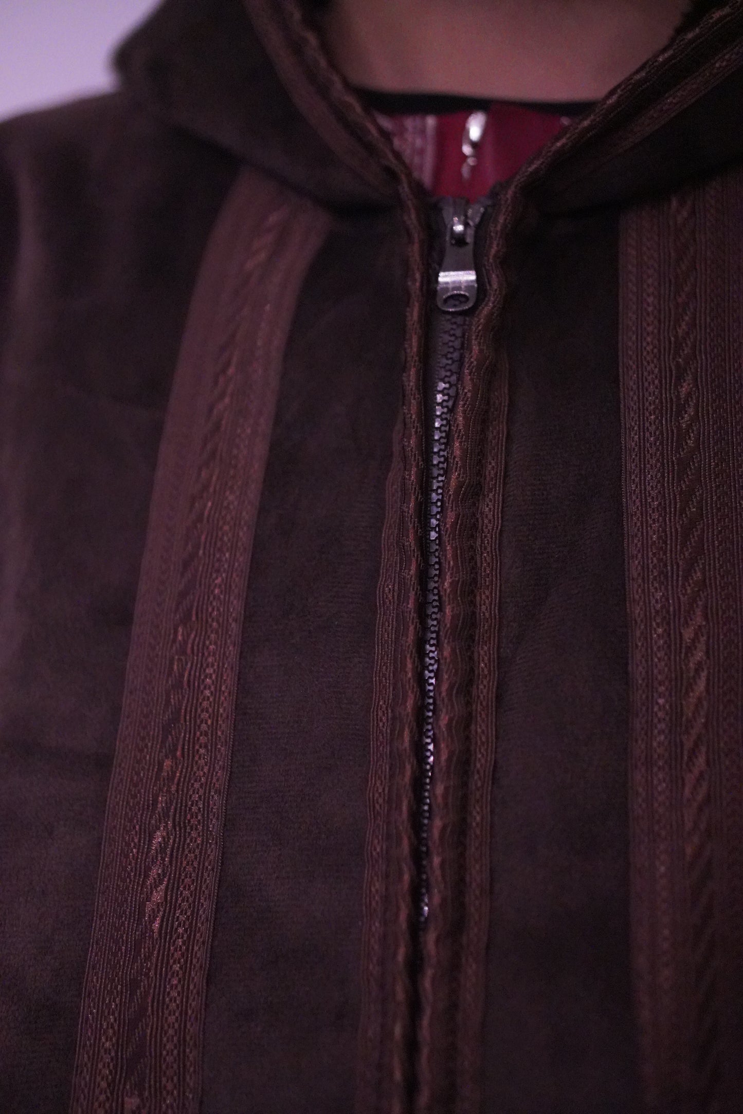 Luxury Moroccan Farwa Coat – Wool & Cotton | Full Zip | Unisex