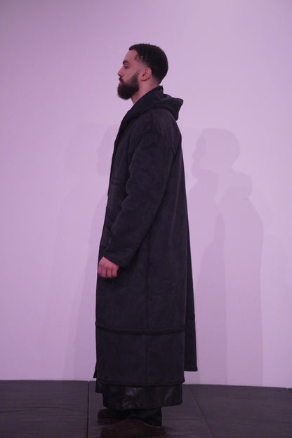 Luxury Moroccan Farwa Coat – Wool & Cotton | Full Zip | Unisex