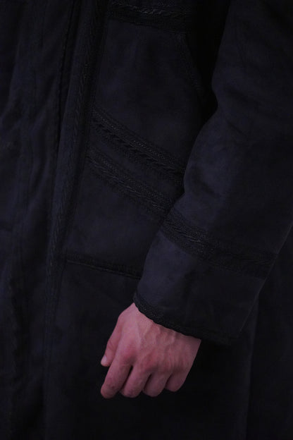 Luxury Moroccan Farwa Coat – Wool & Cotton | Full Zip | Unisex