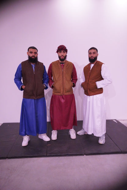 Luxury Moroccan Sadriya Vest – Wool Blend | Unisex