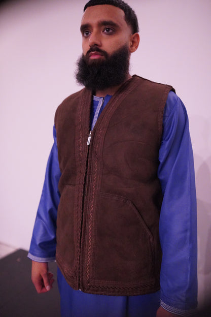 Luxury Moroccan Sadriya Vest – Wool Blend | Unisex