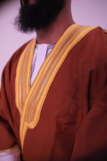 Luxury Full-Sleeve Bisht with Gold Embroidery – 5 Elegant Colors