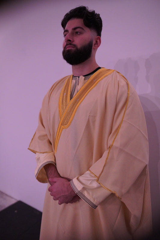 Luxury Full-Sleeve Bisht with Gold Embroidery – 5 Elegant Colors