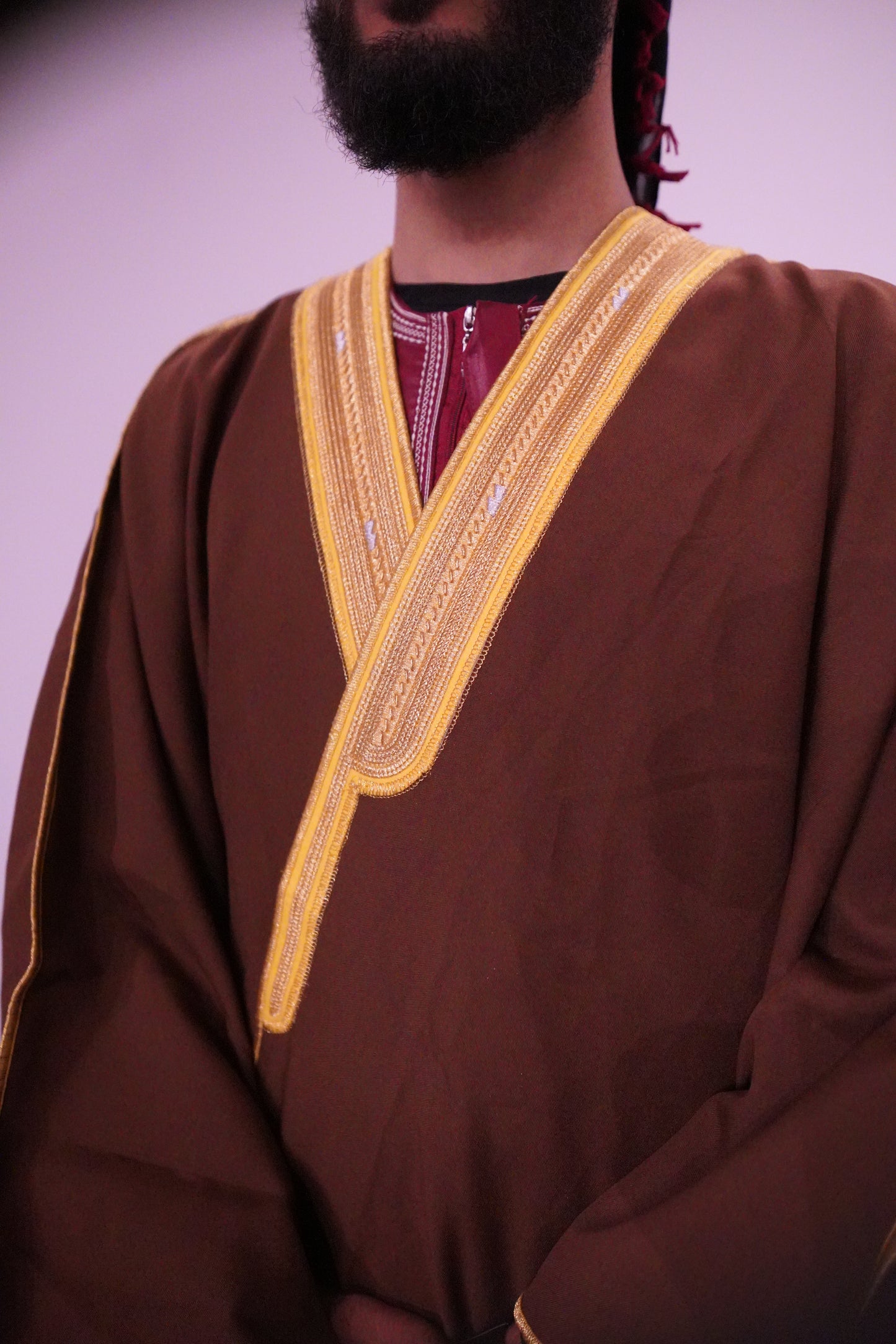 Luxury Full-Sleeve Bisht with Gold Embroidery – 5 Elegant Colors