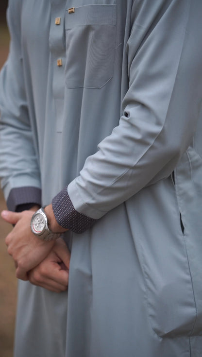 Luxury Signature Thobe - Gold Buttons