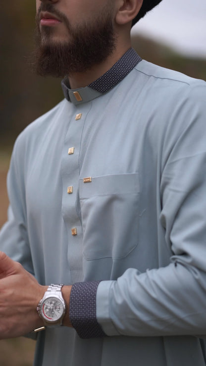 Luxury Signature Thobe - Gold Buttons