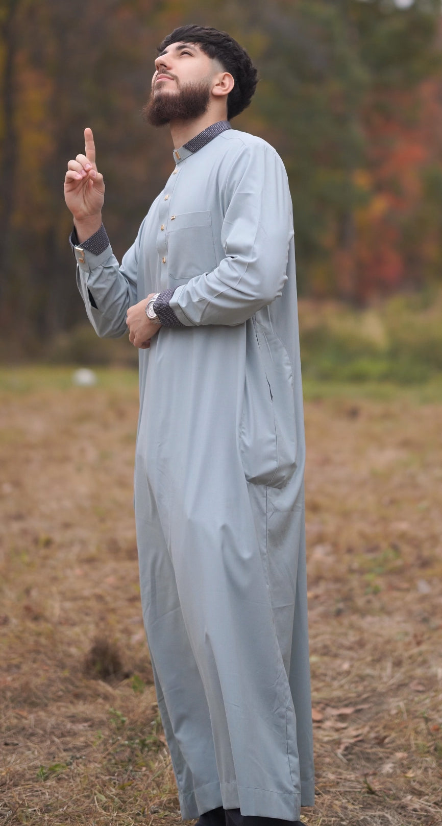 Luxury Signature Thobe - Gold Buttons