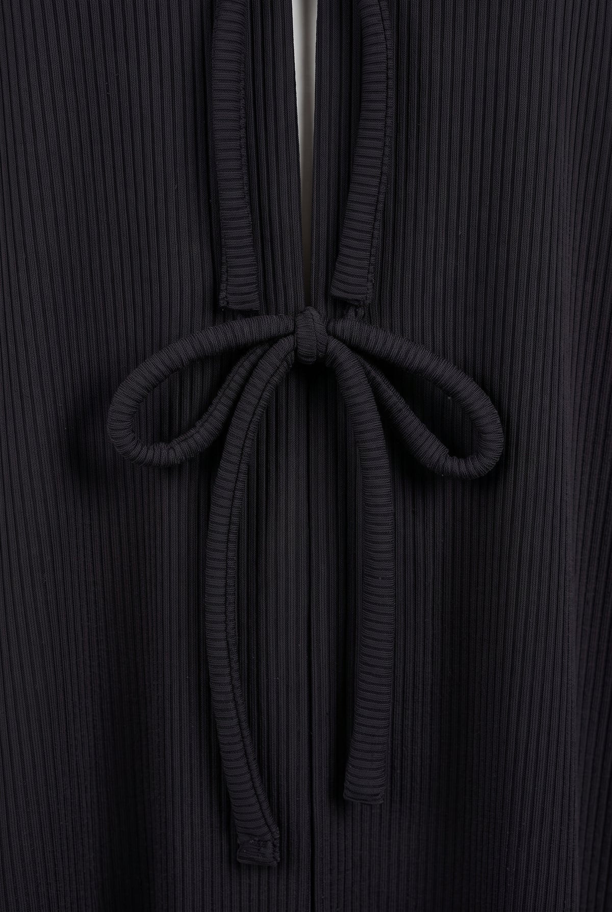 Sukoon Corduroy Tie-Front Abaya