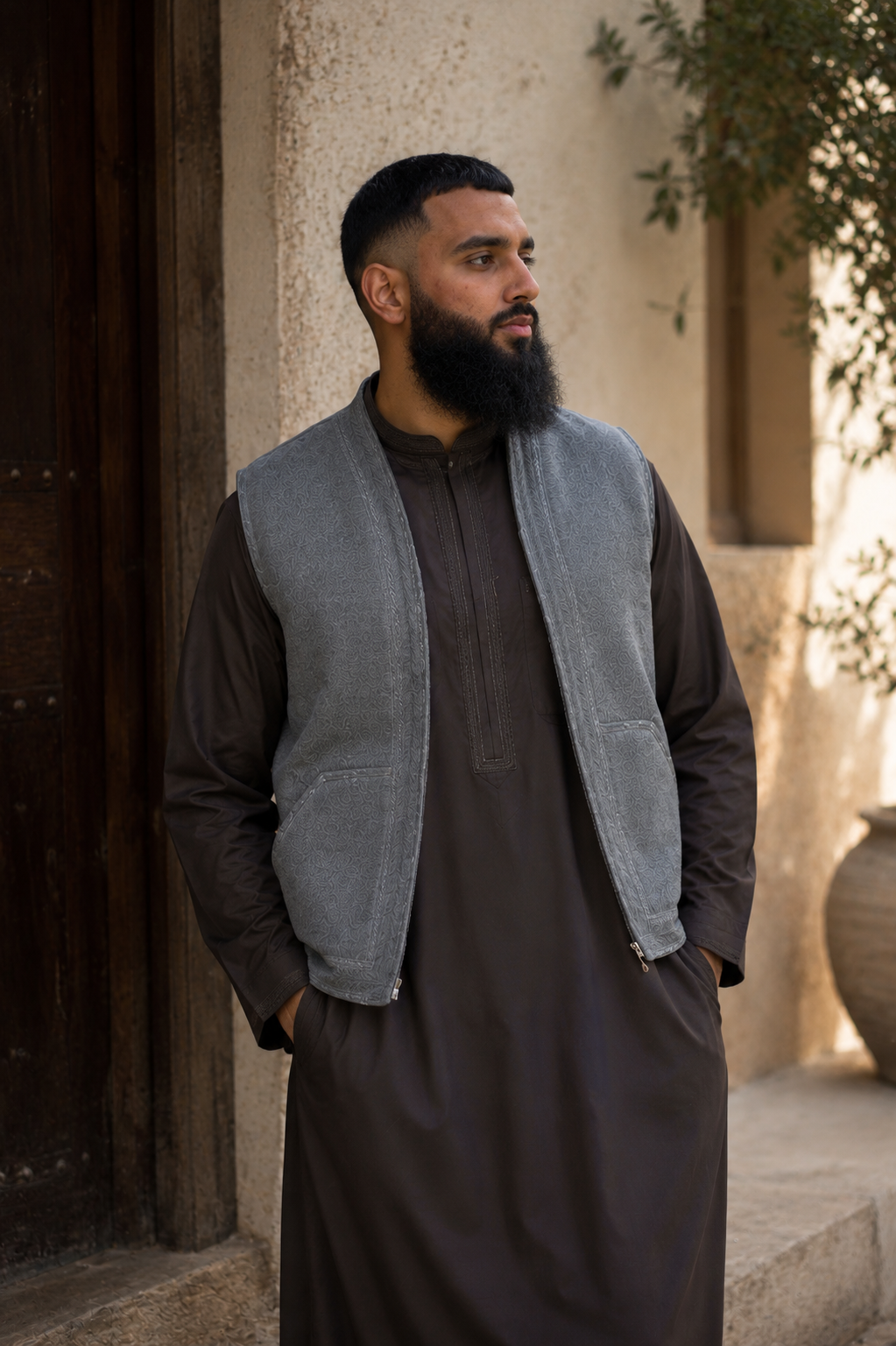 Moroccan Sadriya Vest – Wool Blend | Unisex