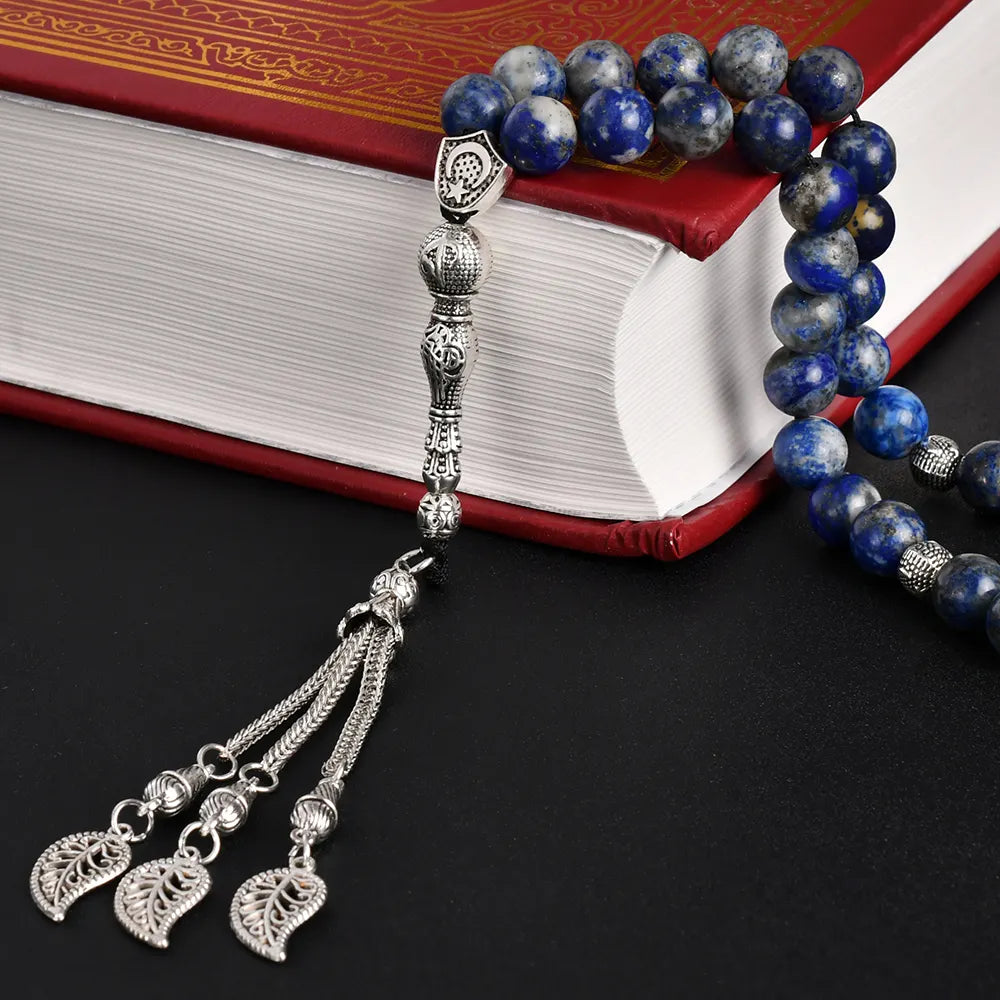 The Wisdom Misbaha: Natural Lapis Lazuli - 33 Beads, 10mm