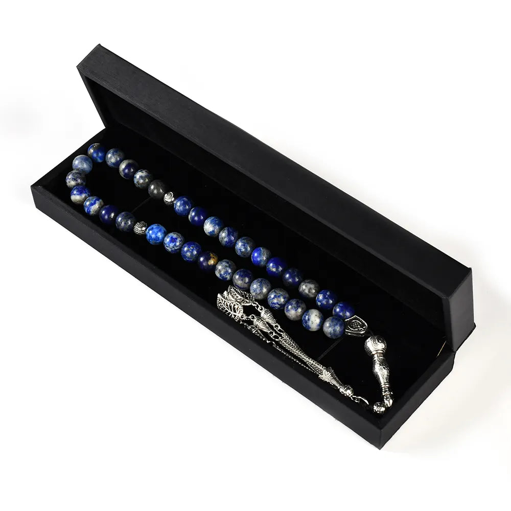 The Wisdom Misbaha: Natural Lapis Lazuli - 33 Beads, 10mm